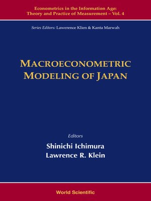 cover image of Macroeconometric Modeling of Japan